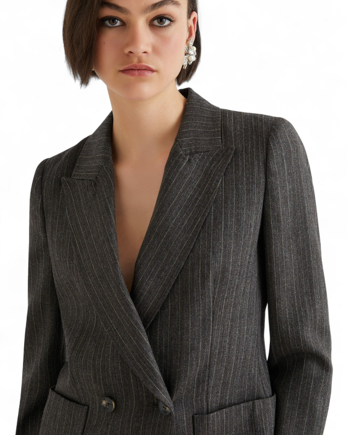 Blazer doppiopetto in pura lana vergine con rever classico-Marella-Giacche-Vittorio Citro Boutique