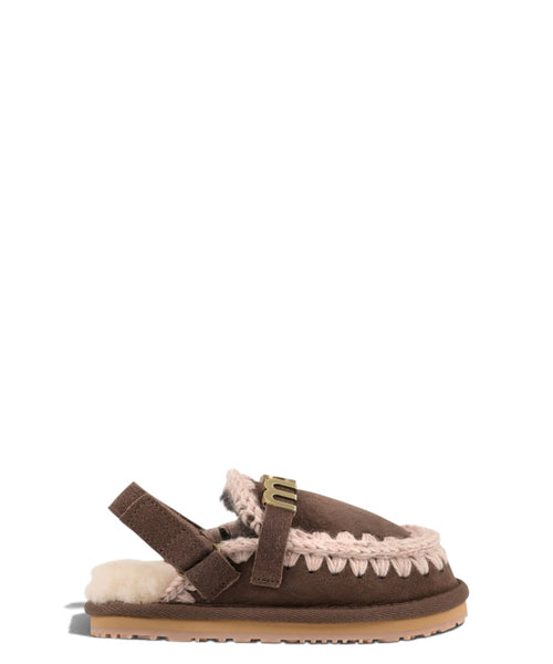 Slippers voor kinderen Mou Eskimo Slipper Backstrap Kid van schapenvacht