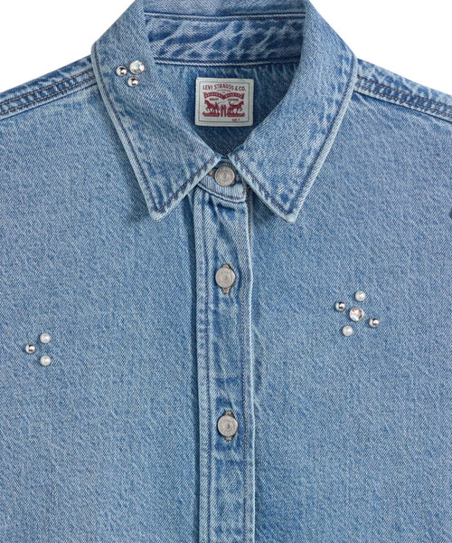 Camicia Denim Leggera in Cotone e Lyocell TENCEL