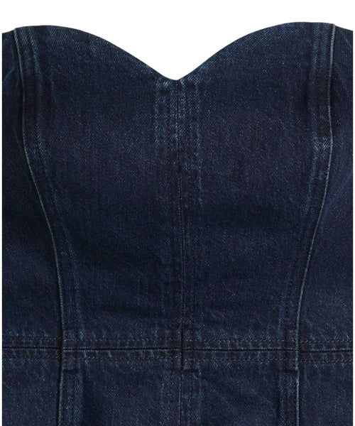 Top Bustier Levi’s Donna in Denim con Scollo Cuore