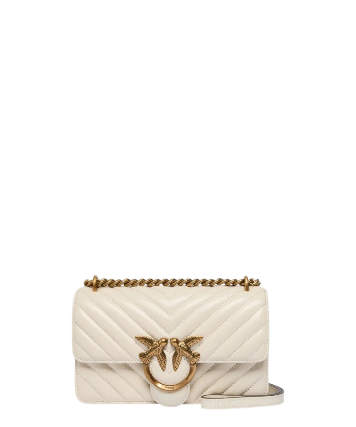 Mini Love Bag Chevron in Nappa Trapuntata