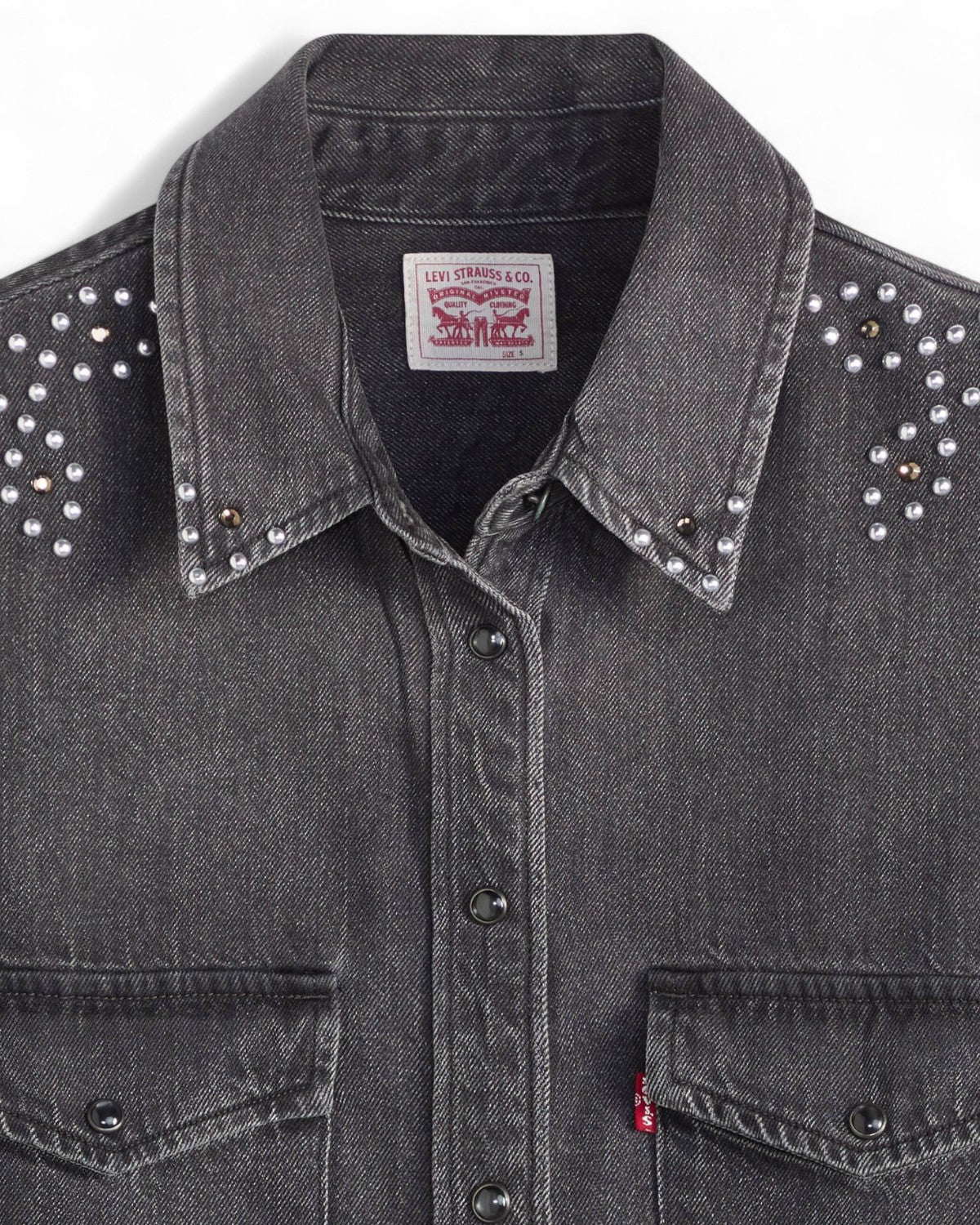 Camicia Western in Denim con Borchie-LEVI'S-Camicie-Vittorio Citro Boutique