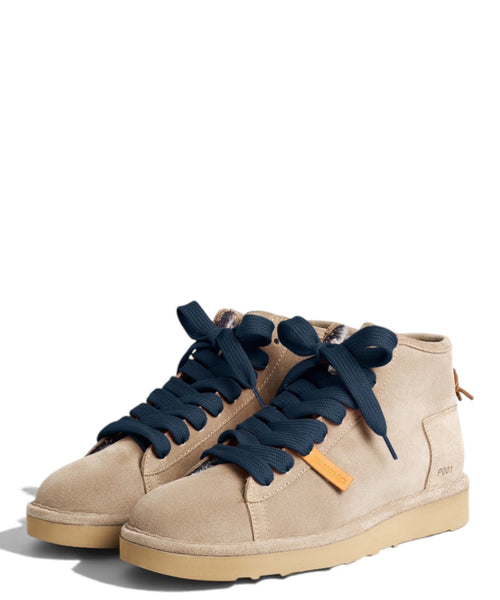 Polacchino Uomo P001 in Camoscio e Faux Fur