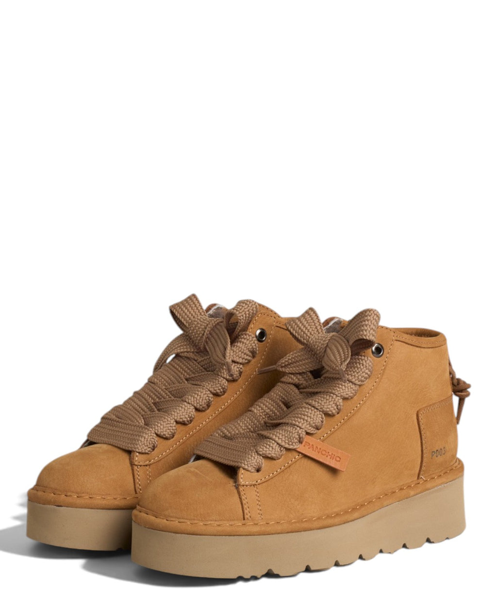 Panchic P003 Muse polacchino donna in nabuk Brown Sugar