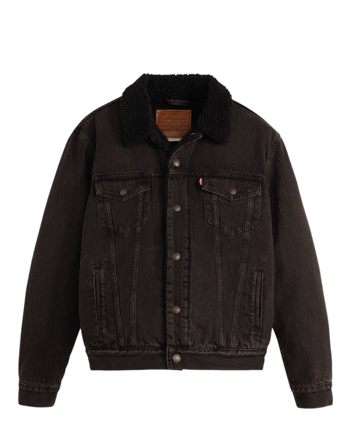 Levi’s Sherpa Trucker Type III Jeansjacke mit Sherpa-Futter
