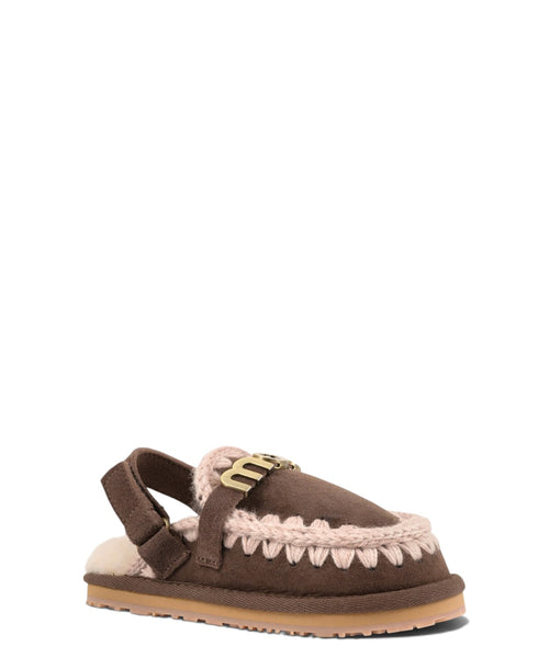 Slippers voor kinderen Mou Eskimo Slipper Backstrap Kid van schapenvacht