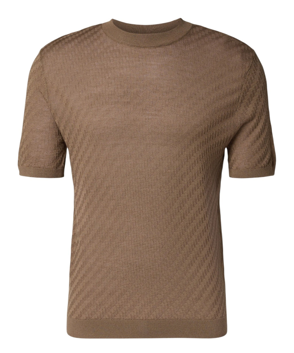 T-shirt męski Emporio Armani z wypukłym wzorem