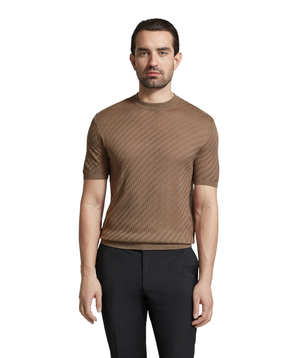 T-shirt męski Emporio Armani z wypukłym wzorem