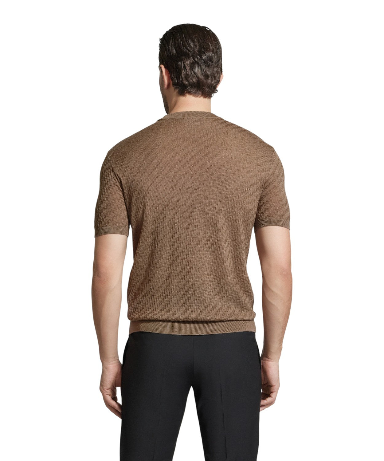 T-shirt Uomo Emporio Armani con Motivo in Rilievo