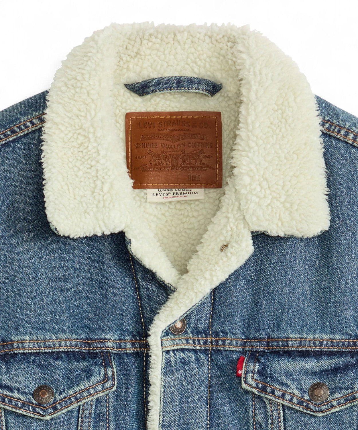 Levi’s® Trucker Type III Giacca di Jeans Foderata in Sherpa