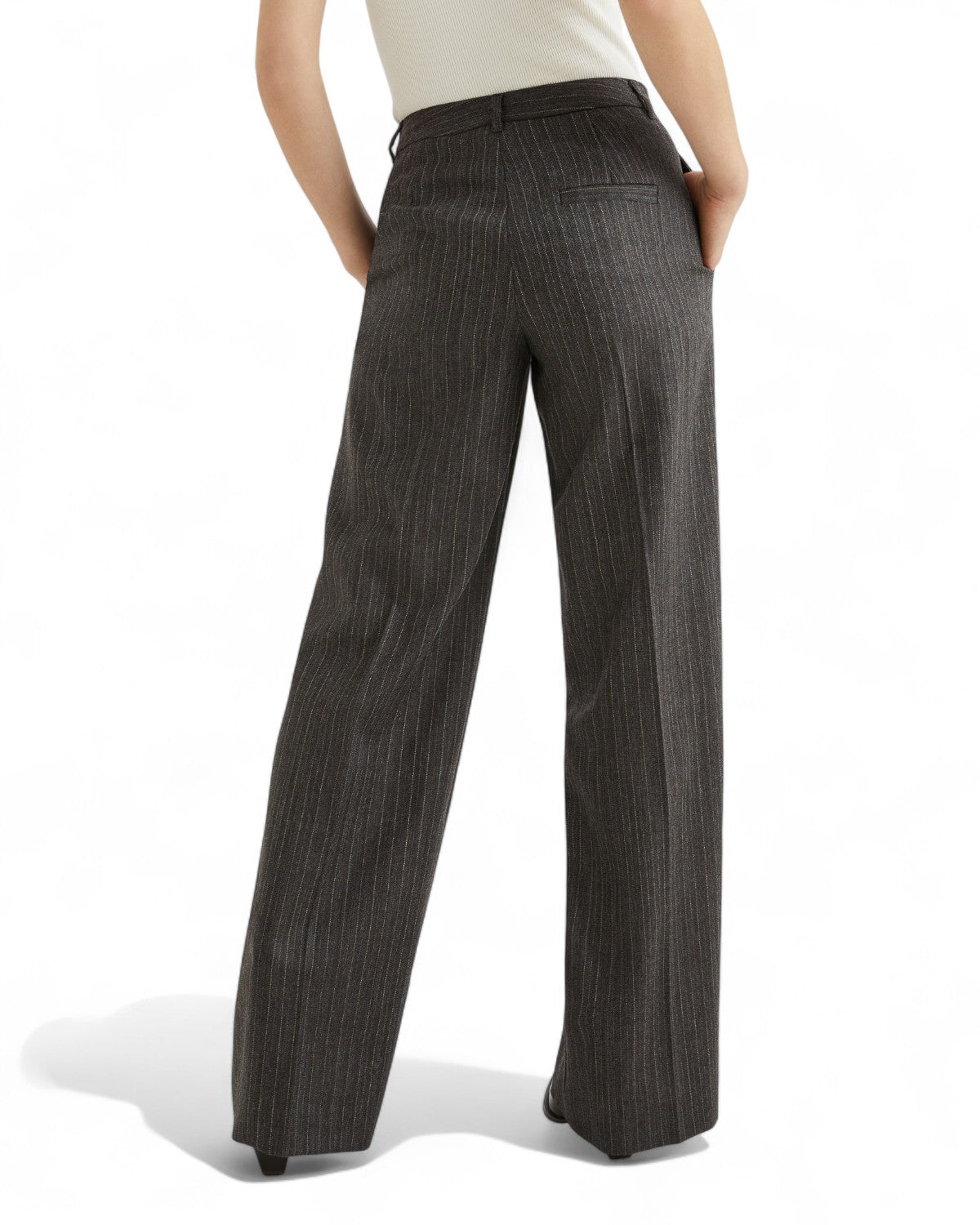 Pantalone dritto in pura lana vergine-Marella-Pantaloni-Vittorio Citro Boutique