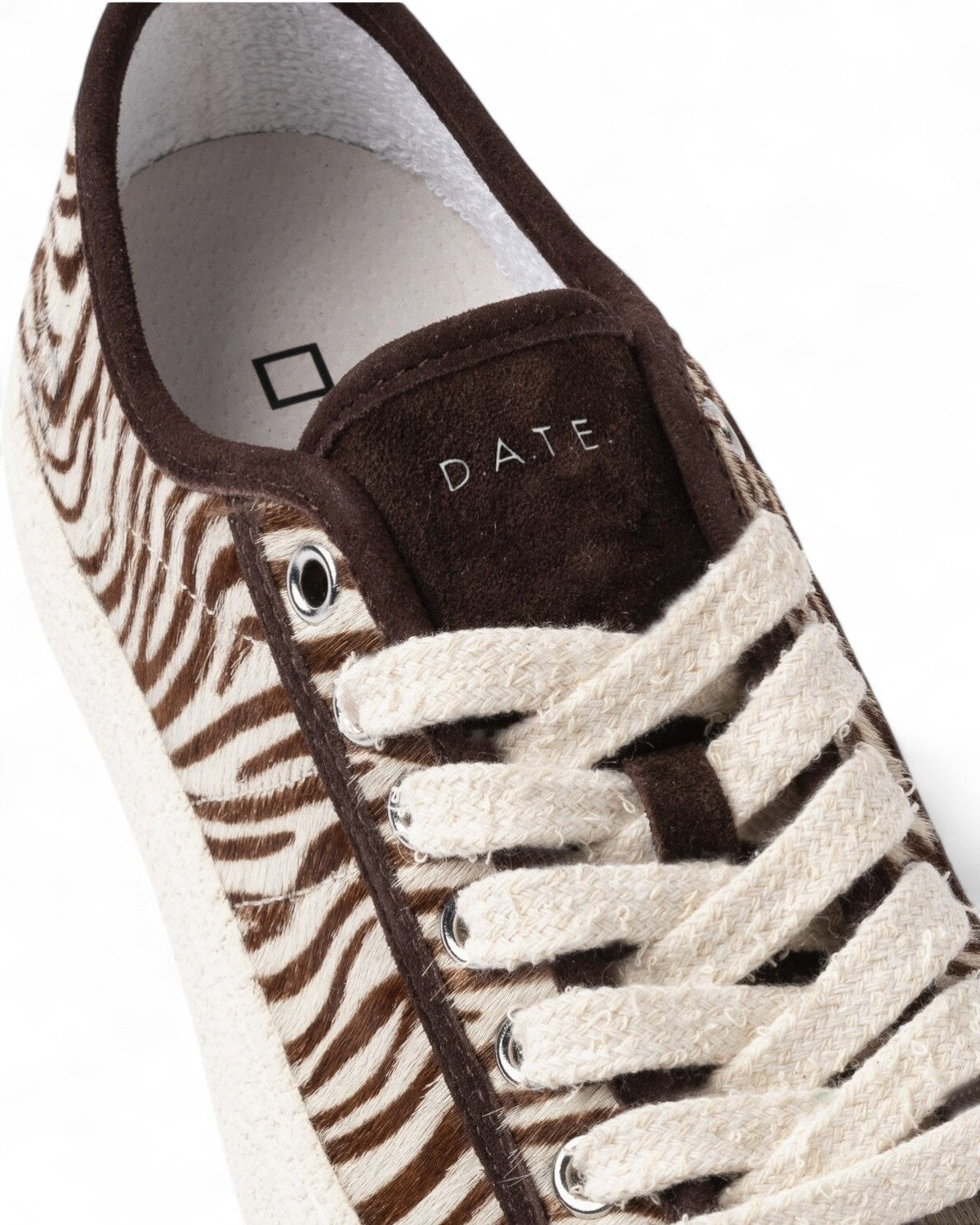 Sneakers Tender Zebra in Pelle-D.A.T.E.-Sneakers-Vittorio Citro Boutique