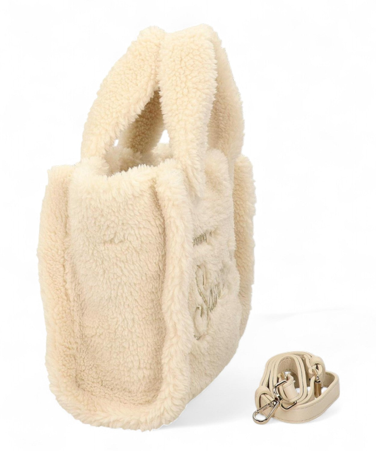 Vanity Mini Teddy Bag in ecopelliccia con logo-Mc2 Saint Barth-Borse a spalla-Vittorio Citro Boutique