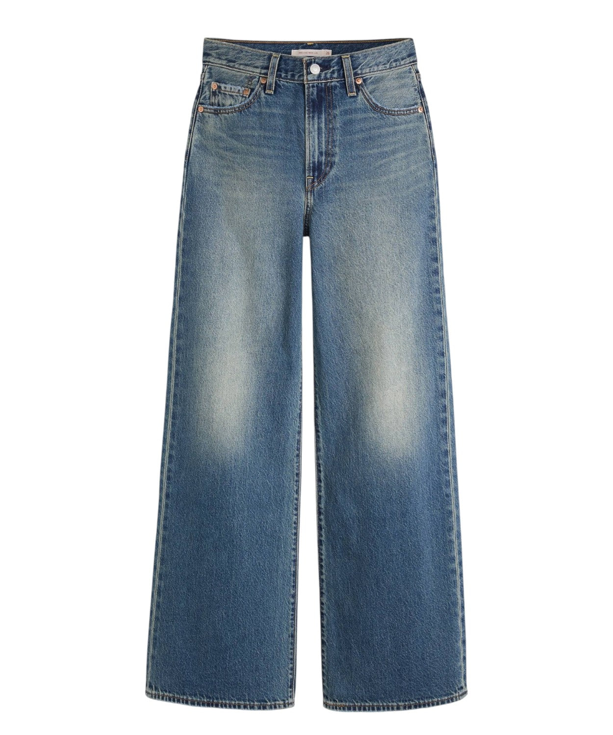 Jeans Ribcage a Vita Altissima e Gamba Ampia