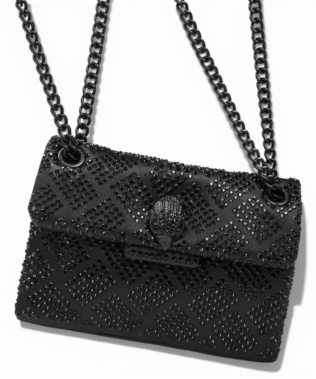 Kurt Geiger Mini Kensington Tasche aus Stoff mit Kristallen