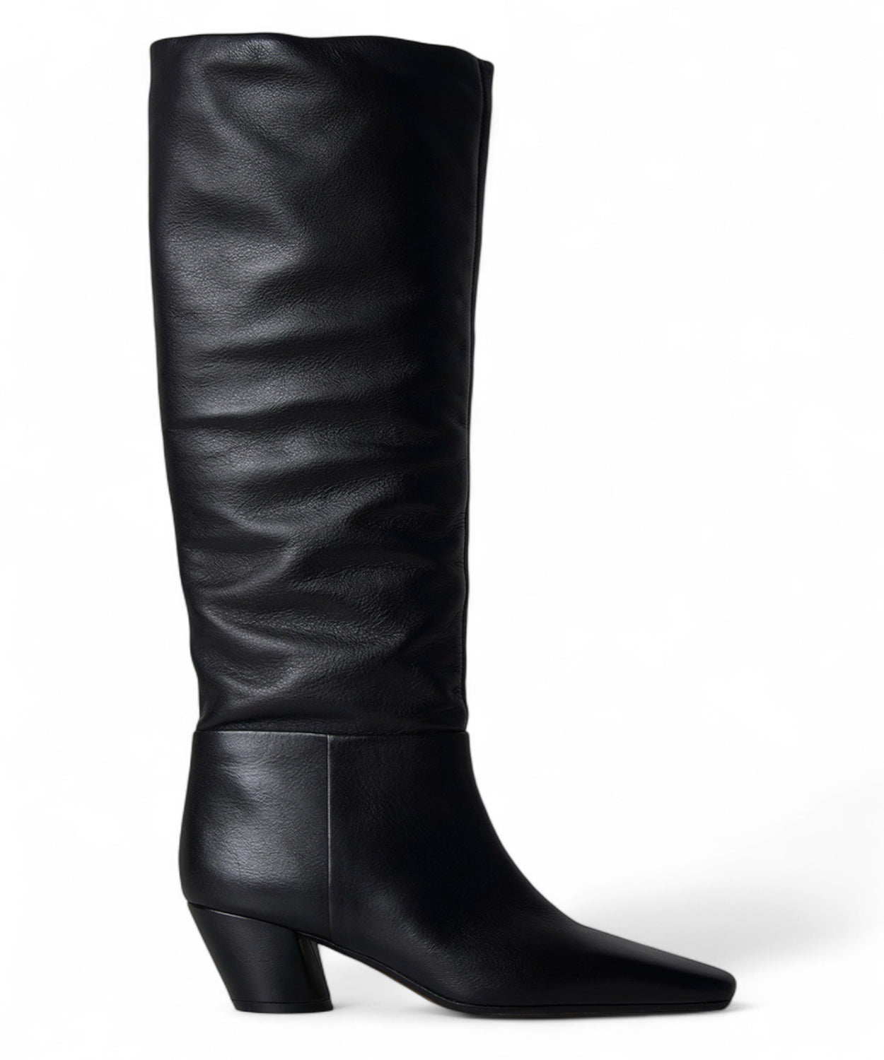 Stivali Donna Pelle Effetto Aggrinzato Tacco 5cm-JVAM-Stivali-Vittorio Citro Boutique