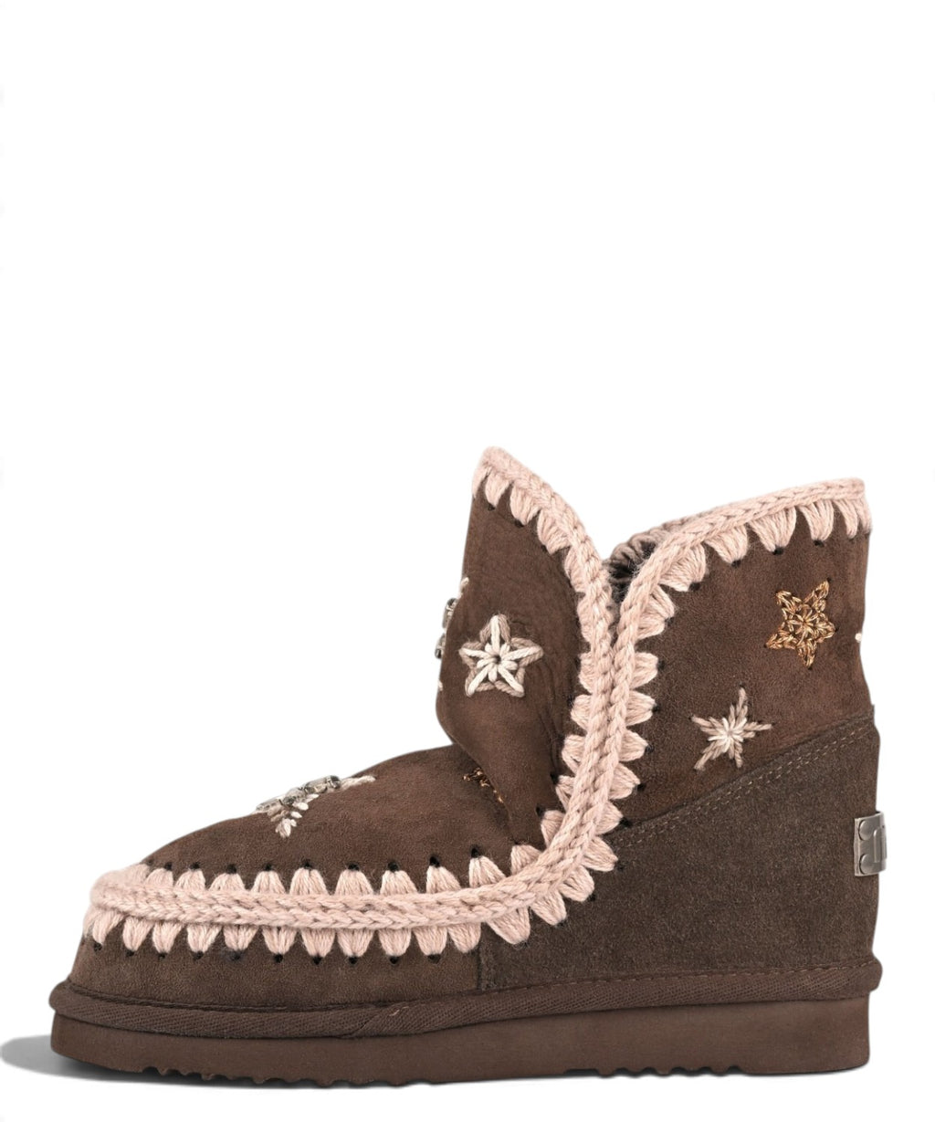 Kozaki damskie Mou Eskimo 18 Wool Stars & Rhinestones z owczej skóry owczej