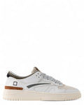 Sneakers Torneo Colored White-Army in Pelle e Suede-D.A.T.E.-Sneakers-Vittorio Citro Boutique