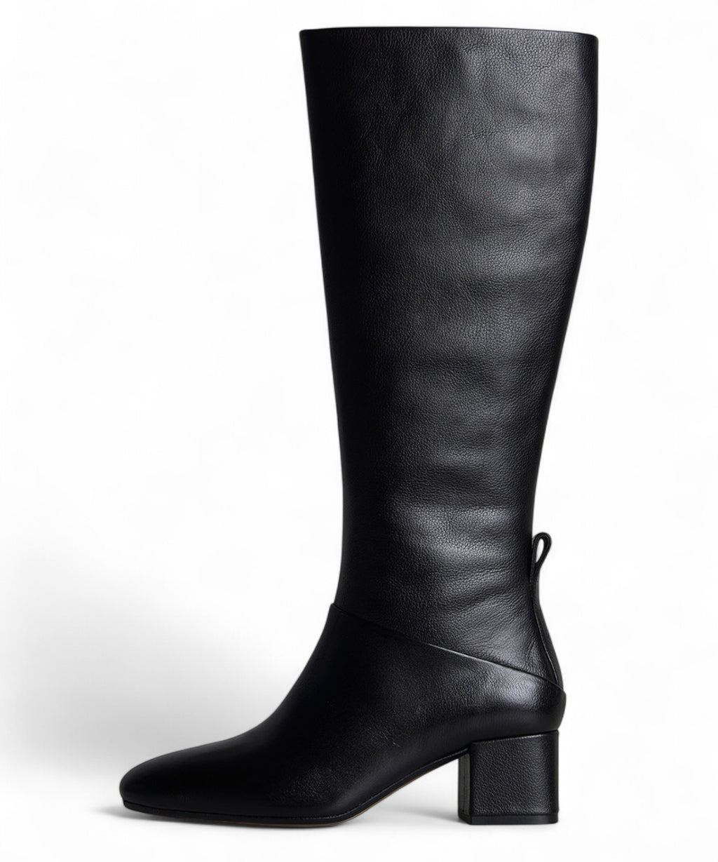 Stivali Donna Pelle Nera Tacco 5cm-JVAM-Stivali-Vittorio Citro Boutique