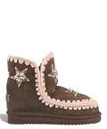 Kozaki damskie Mou Eskimo 18 Wool Stars & Rhinestones z owczej skóry owczej