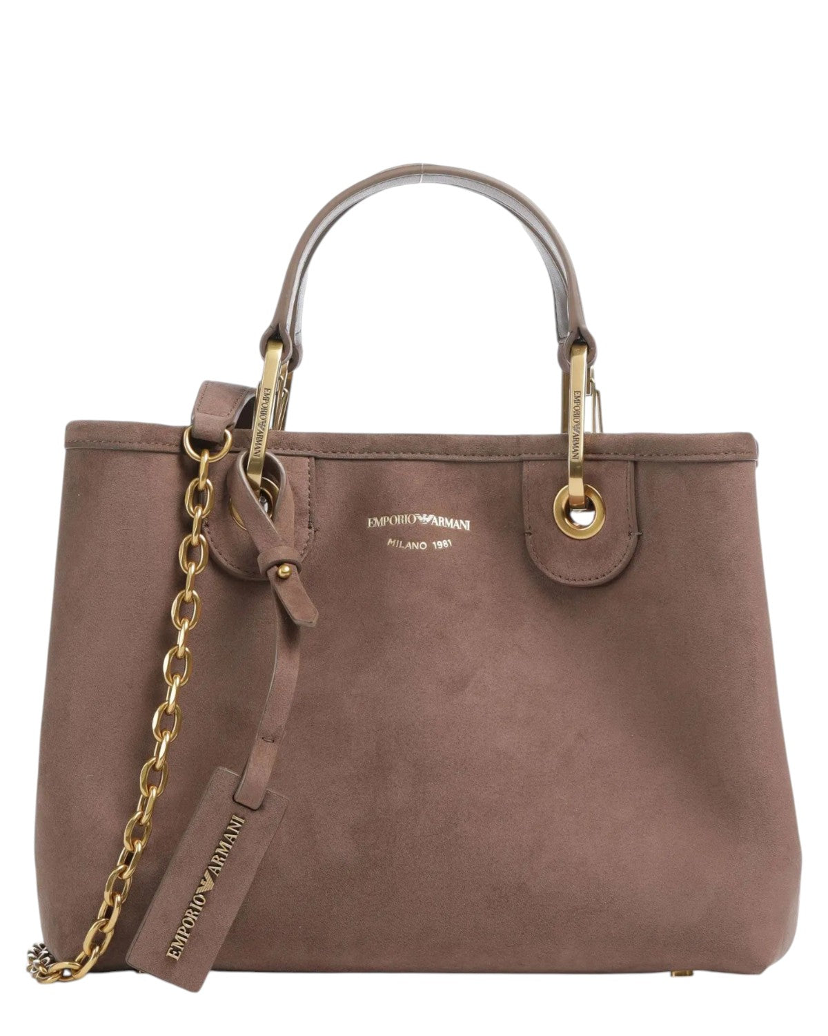 My EA Borsa a Mano in Pelle Bovino Scamosciata-Emporio Armani-Borse a mano-Vittorio Citro Boutique