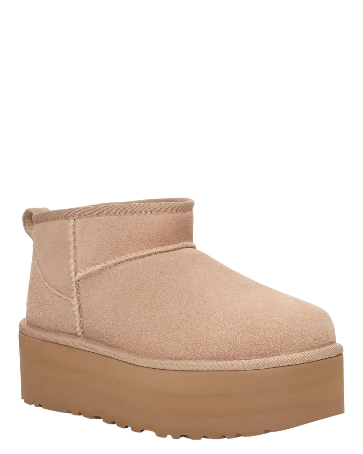 UGG Stivali Classic Ultra Mini con Plateau Sand