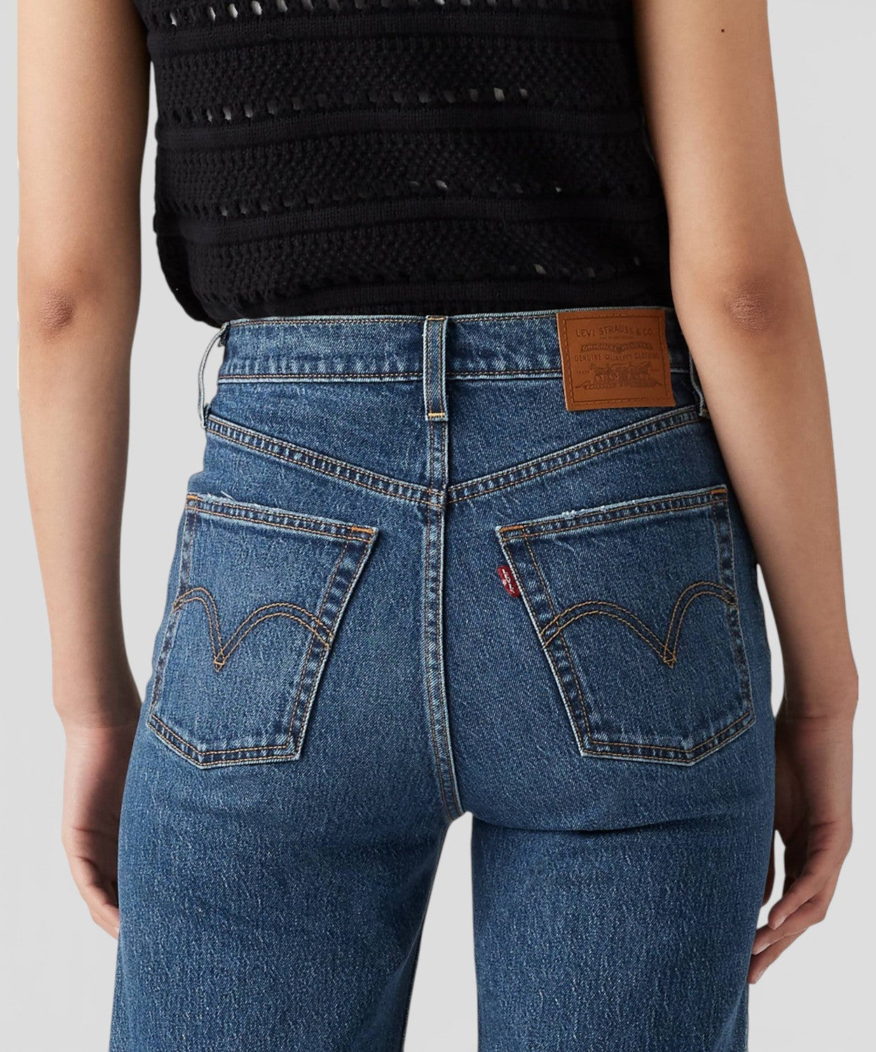 Jeans Levi's Ribcage Straight Vita Alta alla Caviglia