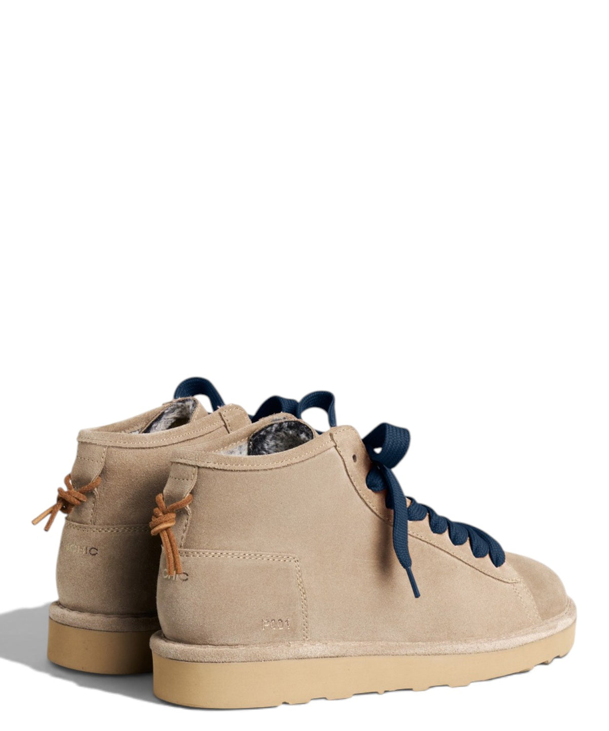 Polacchino Uomo P001 in Camoscio e Faux Fur