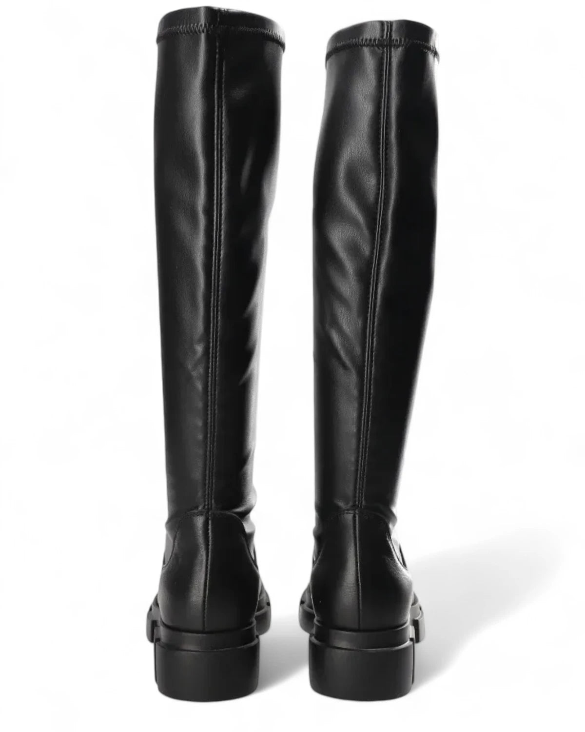 Stivali al Ginocchio in Pelle e Tessuto Vegano-COPENHAGEN-Stivali-Vittorio Citro Boutique