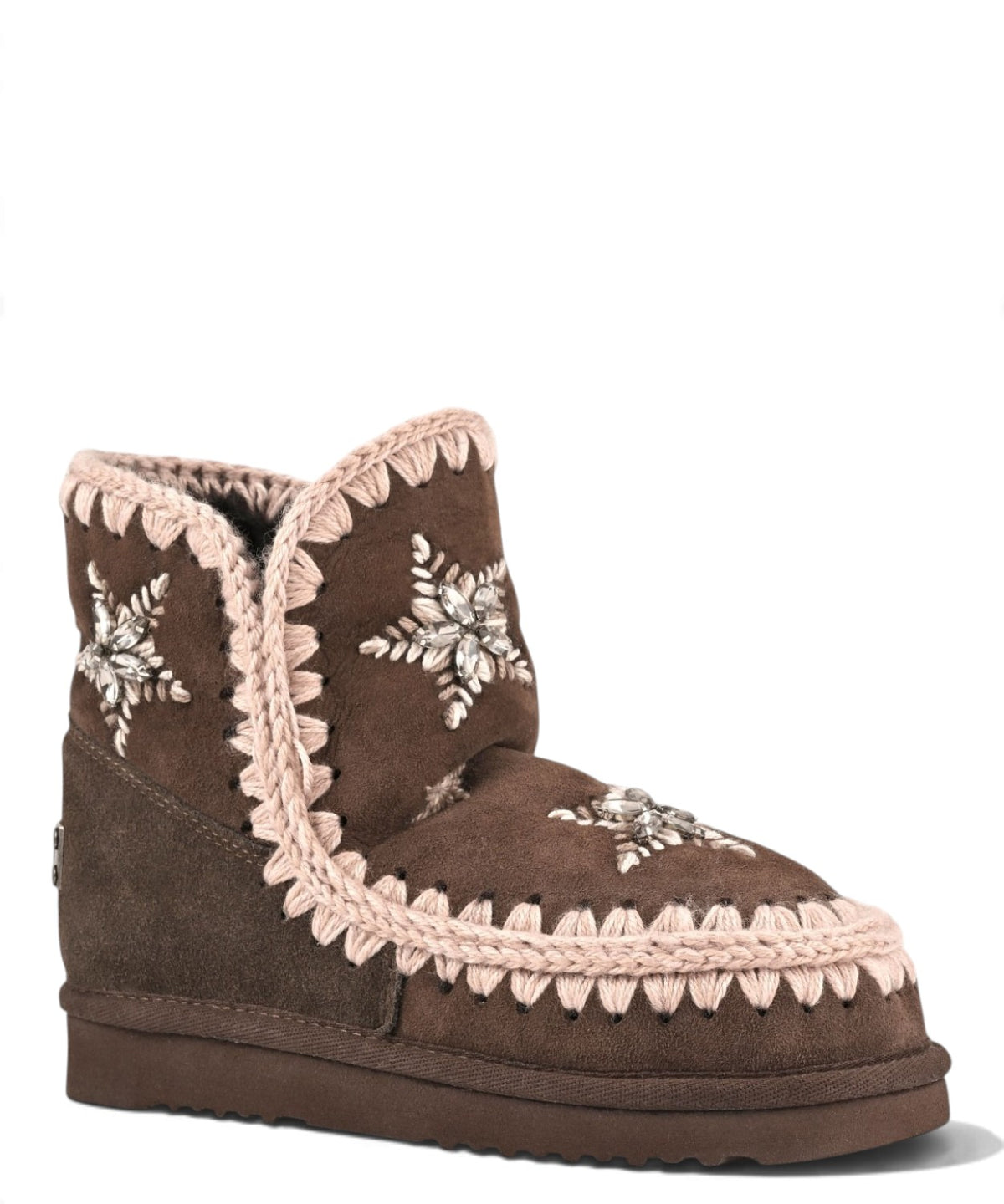 Kozaki damskie Mou Eskimo 18 Wool Stars & Rhinestones z owczej skóry owczej