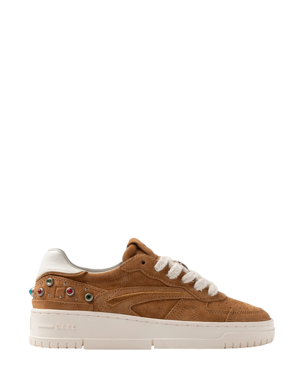 D.A.T.E. Tournament Pure Studs Leather Sneakers