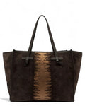 Shopping Bag Marcella in Pelle Scamosciata-Gianni Chiarini-Borse a spalla-Vittorio Citro Boutique