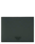 Portafoglio Uomo Bifold in Pelle Rigenerata Saffiano-Emporio Armani-Portafogli-Vittorio Citro Boutique