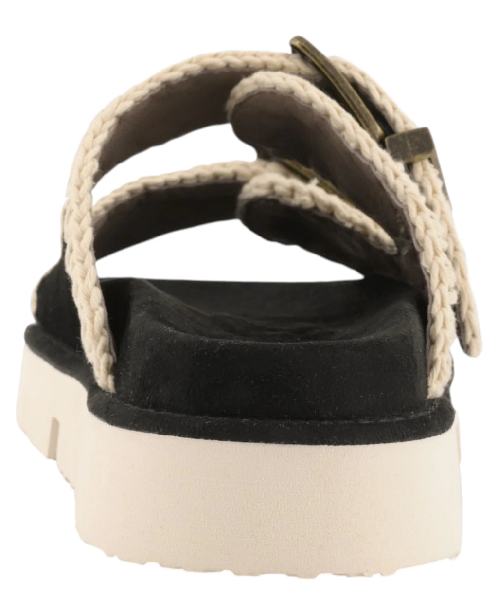 Sandalen Mou Bio Twee Gespen van Suède Leer