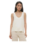 Top in raso lucido con collo tondo-Top-Twinset-Vittorio Citro Boutique