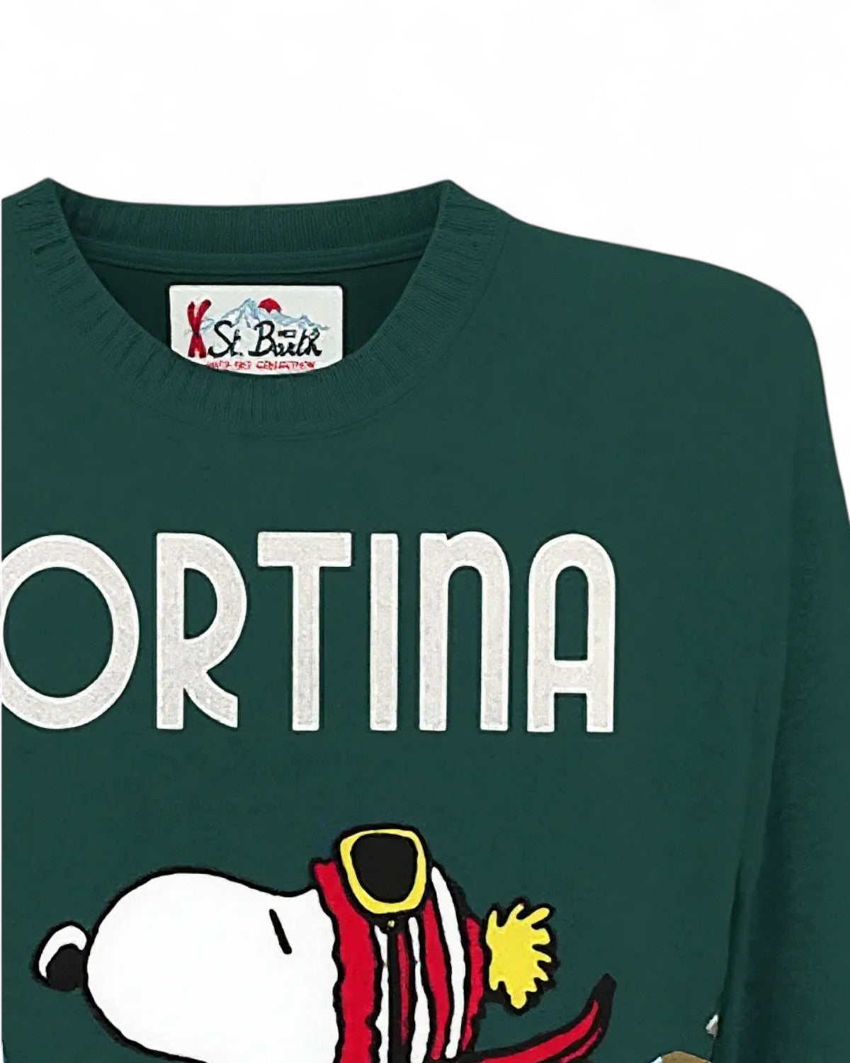 Maglione Heron con ricamo Snoopy-Mc2 Saint Barth-Maglieria-Vittorio Citro Boutique