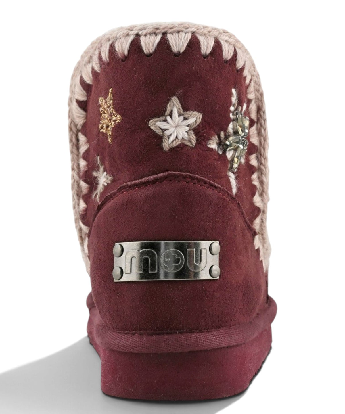 Ботуши Mou Eskimo 18 Wool Stars & Rhinestones за жени от овча кожа