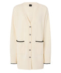 PINKO Cardigan Lungo Misto Cashmere con Scollo a V