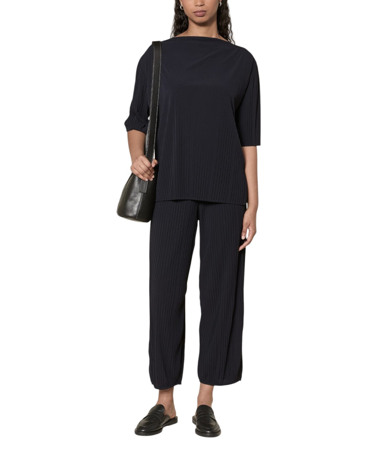 Blusa MMLCARAFFA con pieghe in jersey fluido