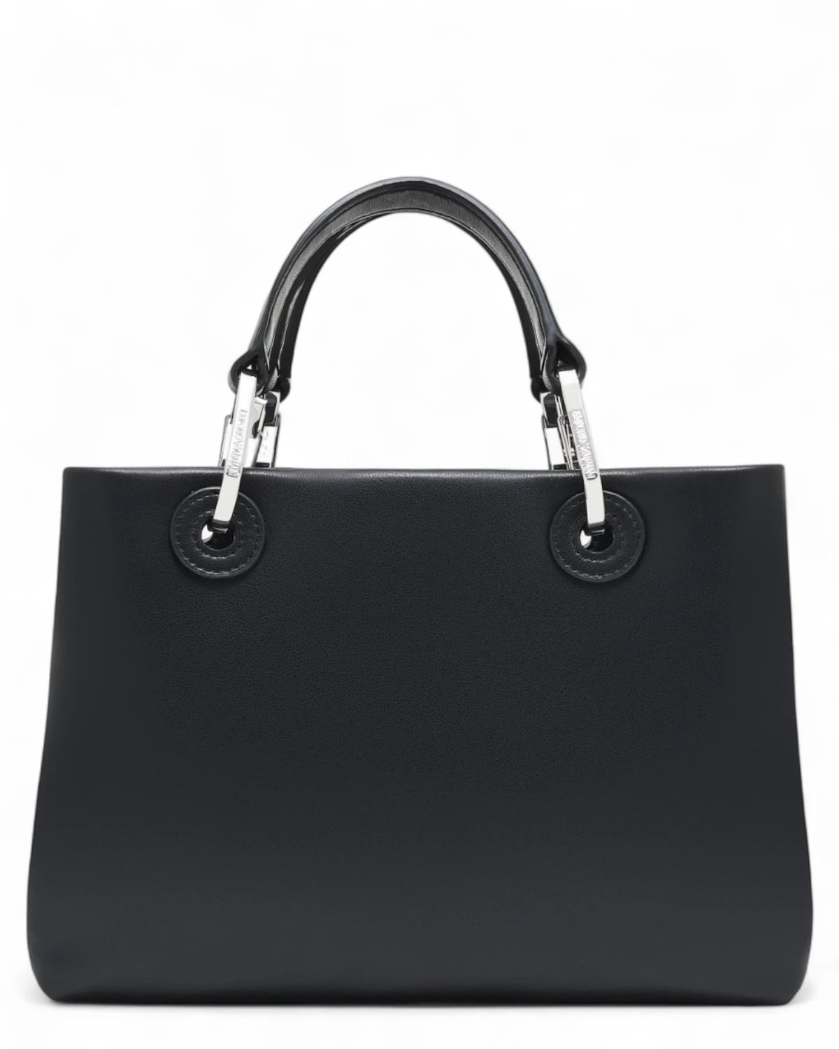 Borsa MyEA Shopper Piccola in Nappa Nera-Emporio Armani-Borse a mano-Vittorio Citro Boutique