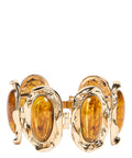 Bracciale Marella Dorato con Cabochon Effetto Occhio di Tigre