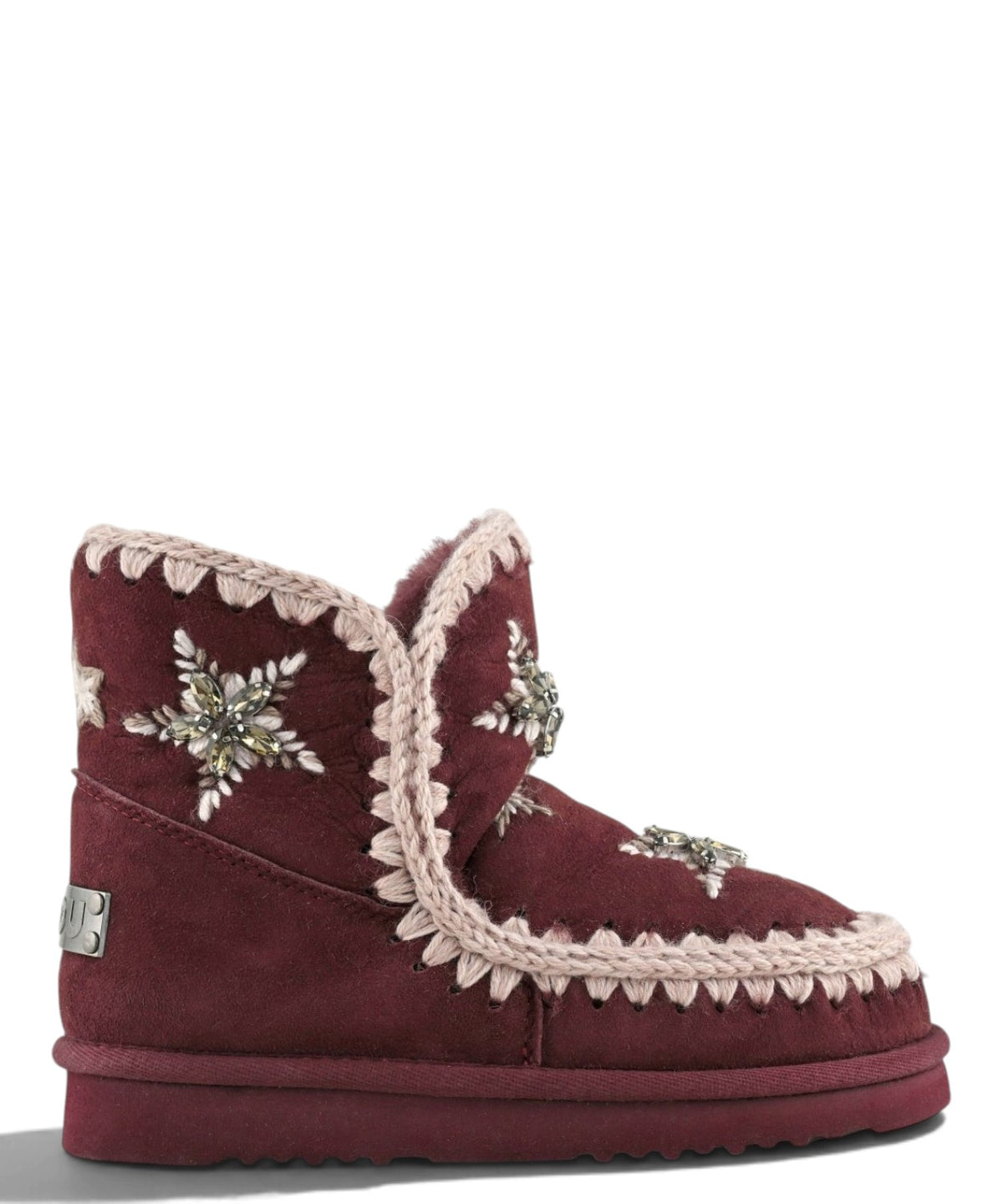 Ботуши Mou Eskimo 18 Wool Stars & Rhinestones за жени от овча кожа