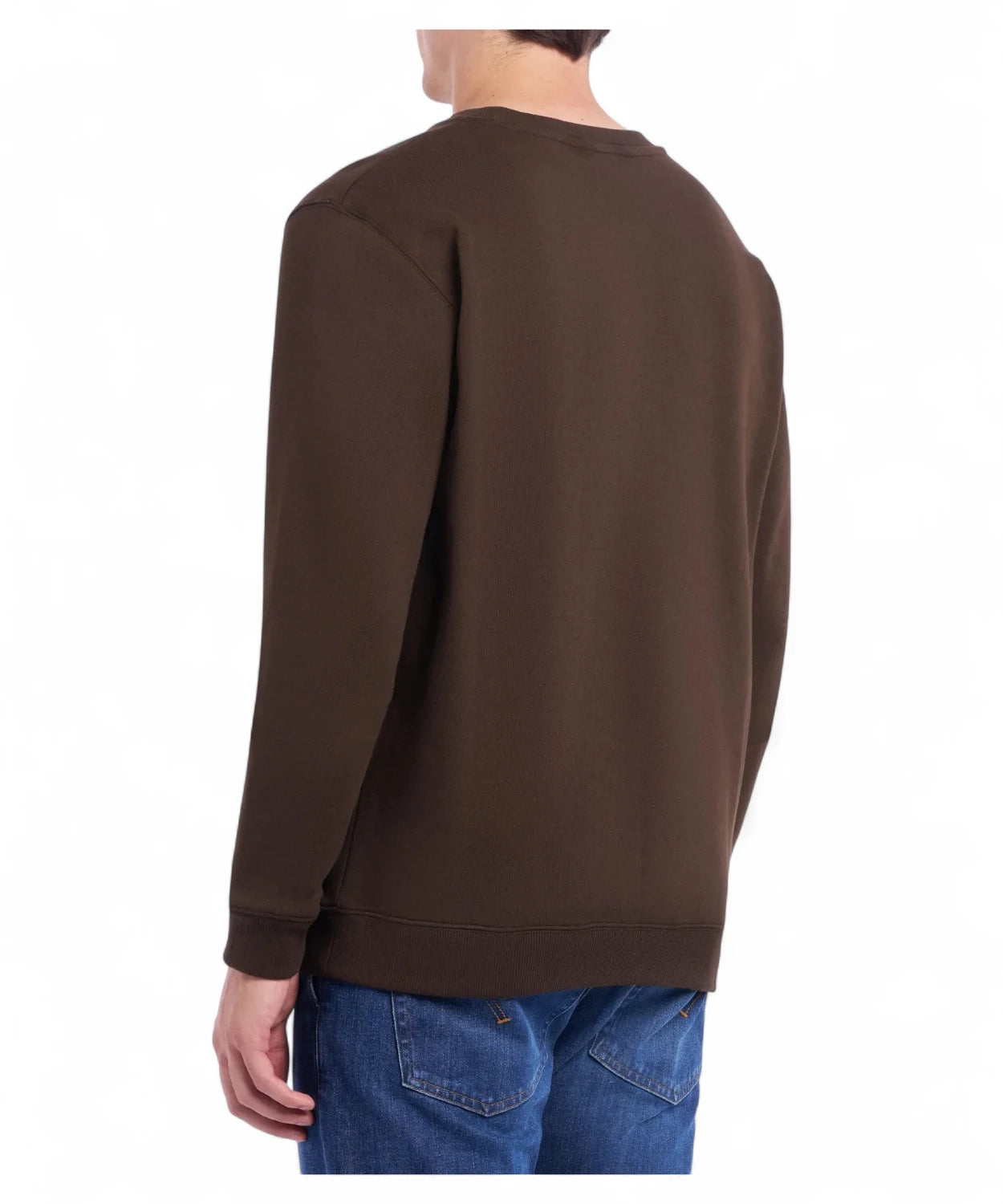 Felpa girocollo in cotone con logo tribale ricamato Dondup-Dondup-Felpe-Vittorio Citro Boutique