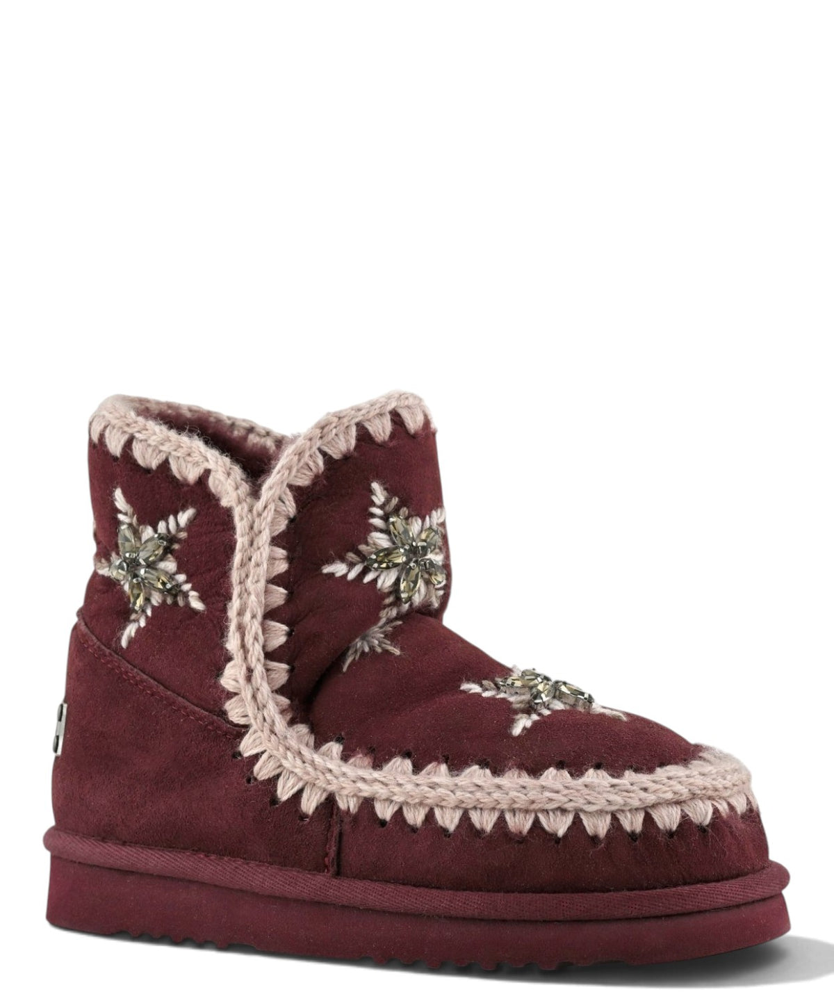 Ботуши Mou Eskimo 18 Wool Stars & Rhinestones за жени от овча кожа