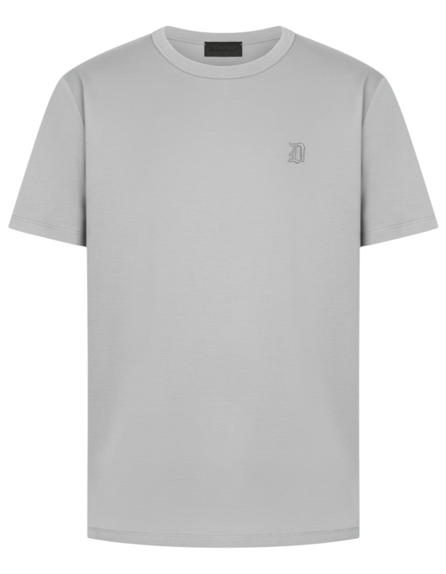 T-shirt girocollo cotone Dondup con logo ricamato