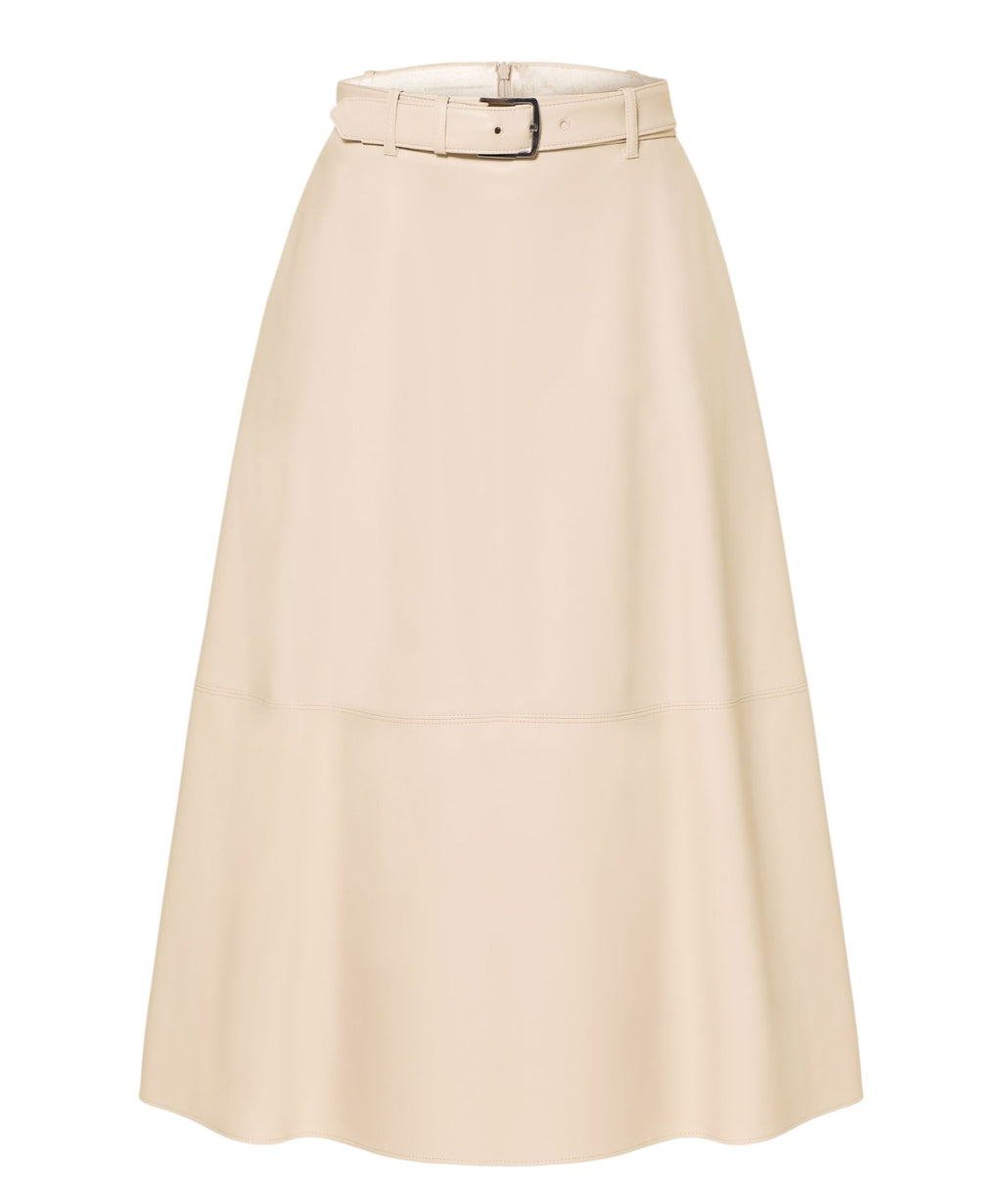 Gonna Midi MM Max Mara in Simil Pelle per Donna