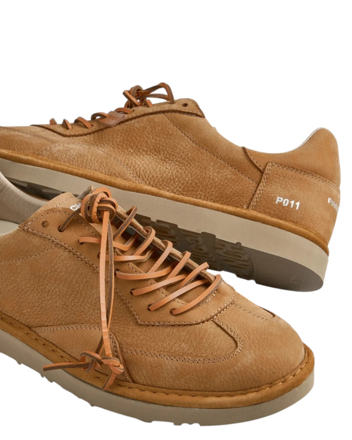 Scarpe allacciate uomo nabuk Brown Sugar Panchic P011