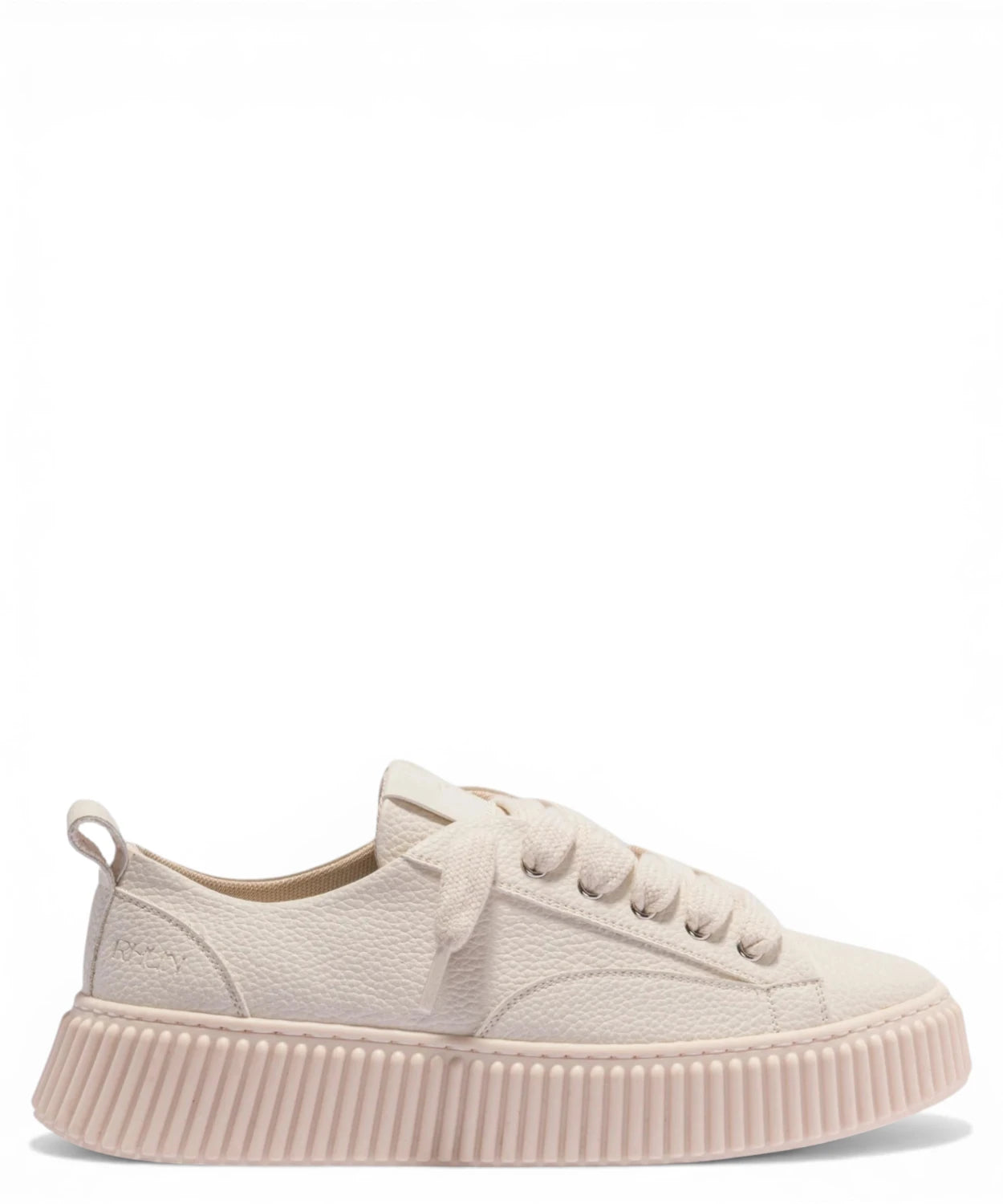 RHUN Sneakers Beige in Pelle Martellata
