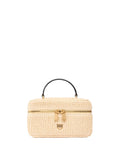 Borsa Vanity Soft Mini in Rafia Intrecciata