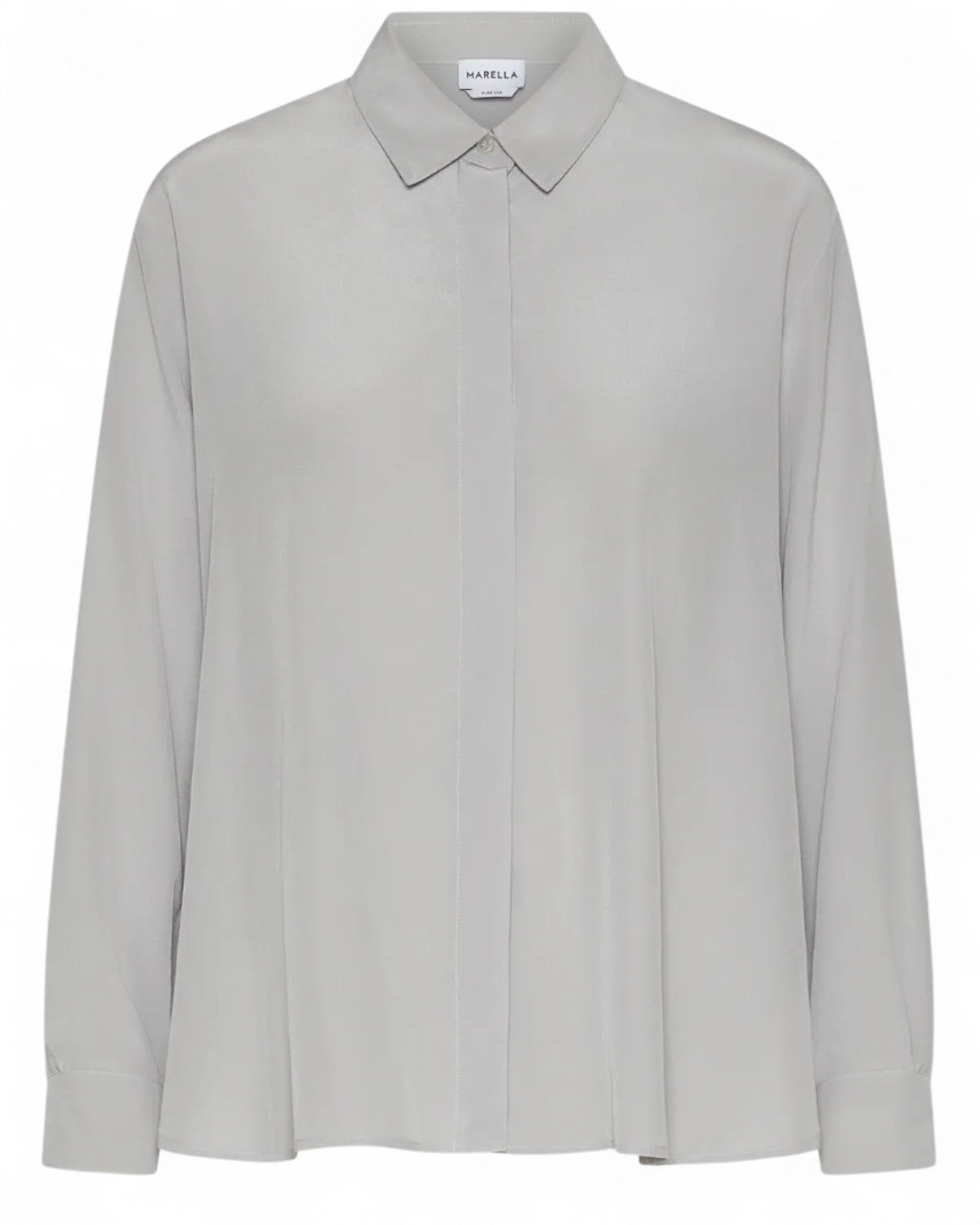 Camicia in seta con abbottonatura nascosta-Marella-Camicie-Vittorio Citro Boutique